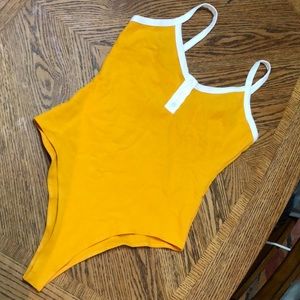 Mustard yellow bodysuit